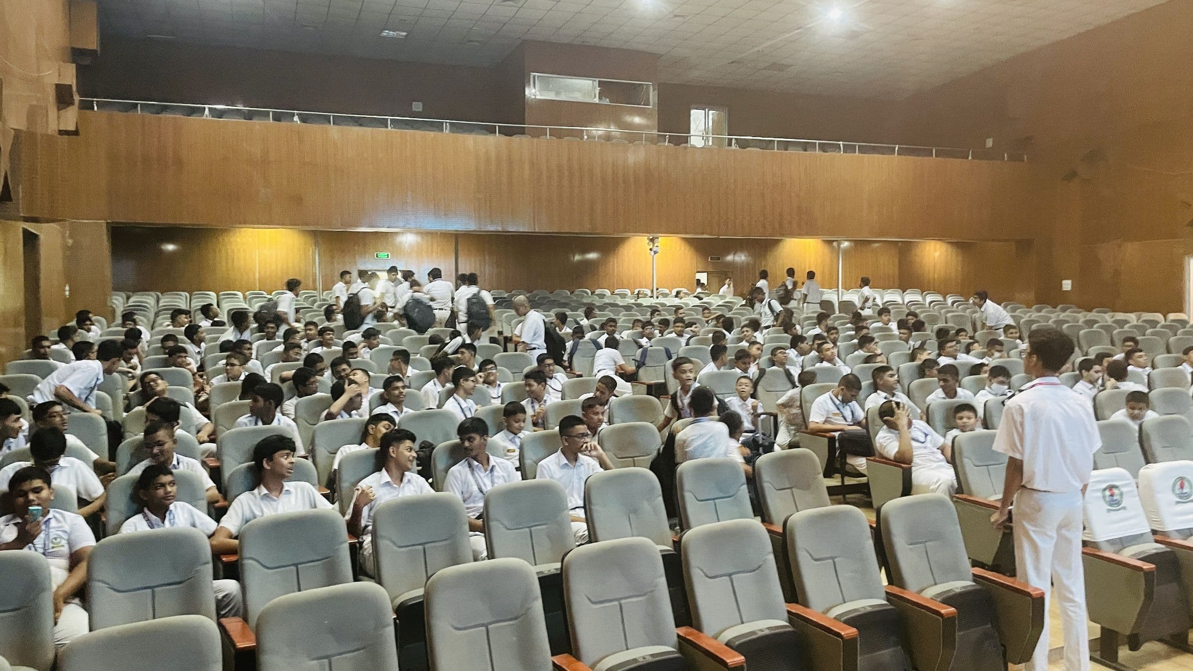 Hundreds of students at the seminar in Dhaka Residential Model College
